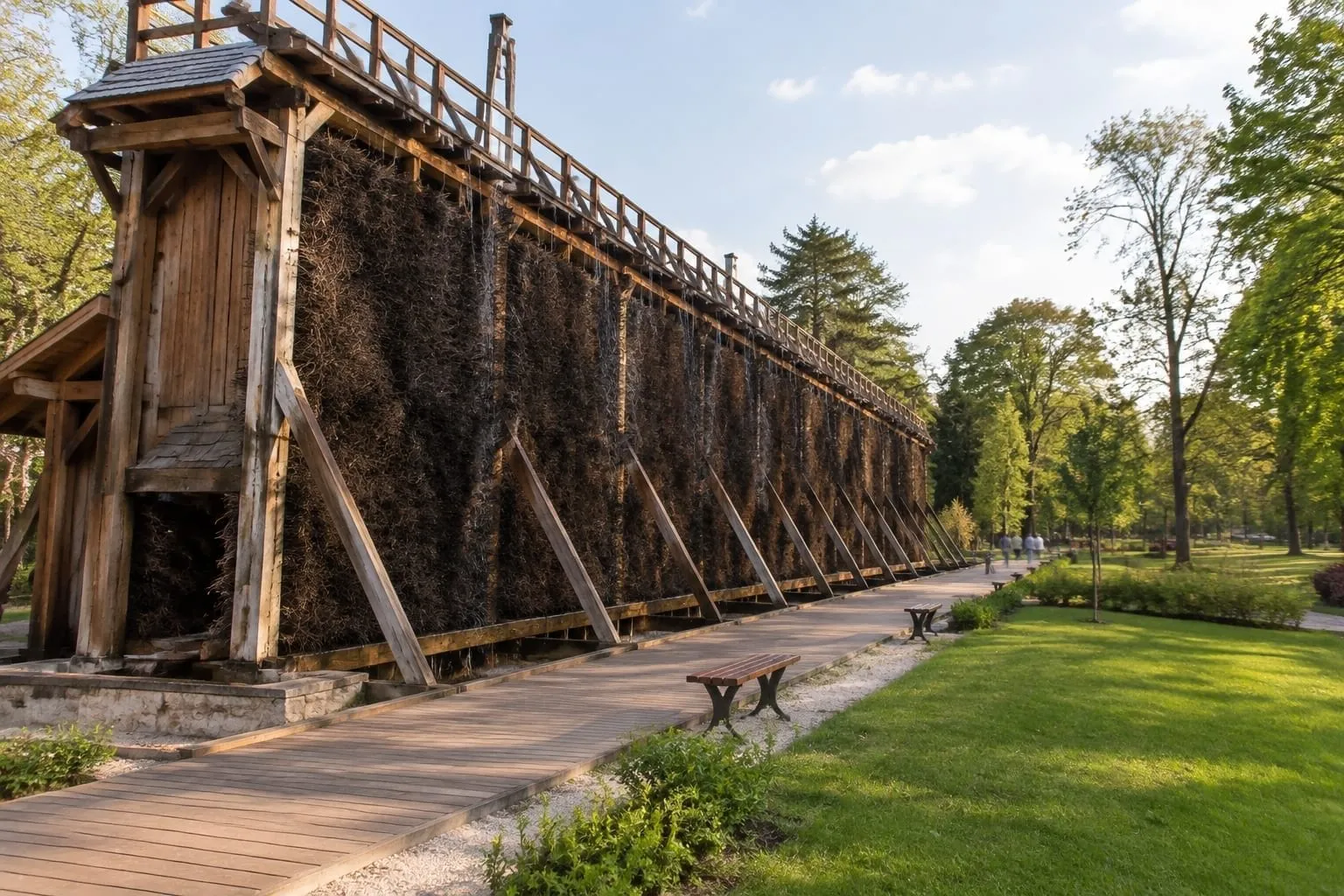 Tężnia solankowa w Parku Kingi w Wieliczce